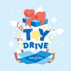 Make A Wish Wisconsin Toy Drive Logo