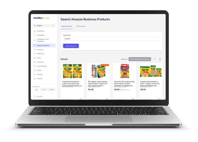Mindful Giving Wishlist